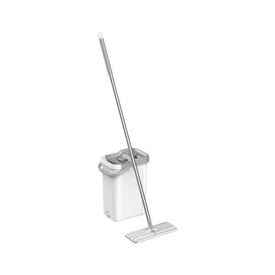 Afbeelding van Teesa Dweil set met 2 in 1 spoel en wringemmer inhoud 7,5 liter