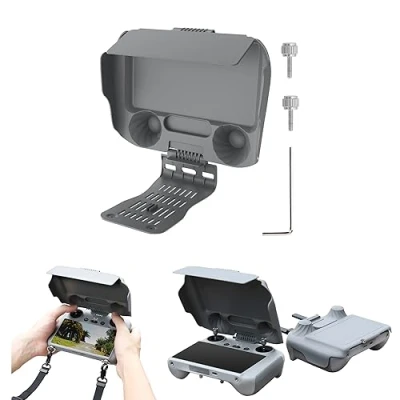 Afbeelding van Fututech 2 in 1 verstelbare zonneklep voor DJI Air 3 RC Mini Pro beschermhoes afstandsbediening beschermer controller (voor RC)