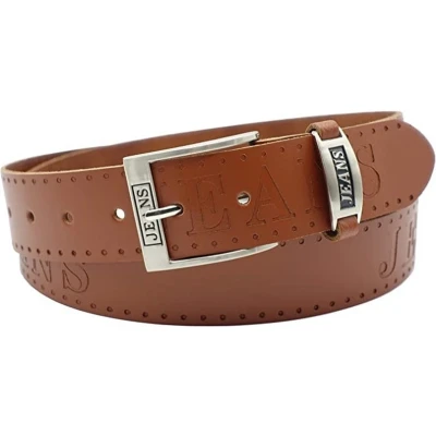 Afbeelding van Fana Belts Jeans Riem Leer Cognac Taillemaat 80 dames/heren kleine maat Stoere Casual