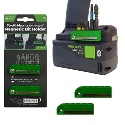 Afbeelding van StealthMounts BH FT GRN 2 Magnetische Bithouder Voor Machines Festool Groen pack