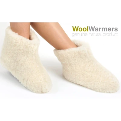 Afbeelding van WoolWarmers Wollen Slof Dolly 9174 Wit 916