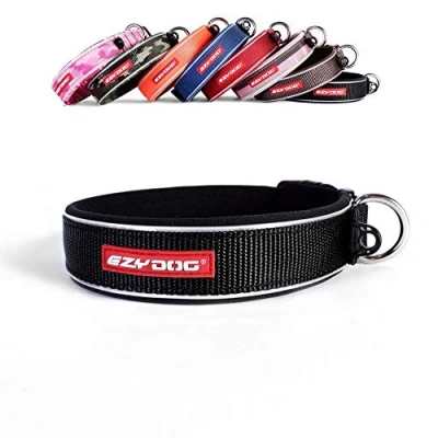 Afbeelding van EzyDog Neopreen Halsband Zwart XL 3,5 cm dik