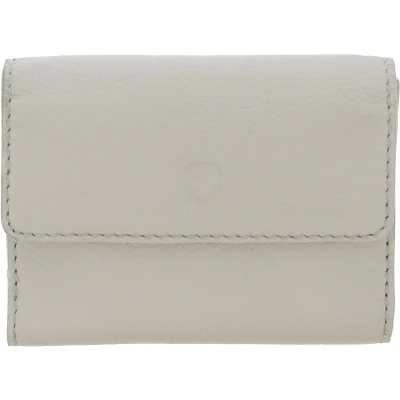 Afbeelding van Broekriem Portemonnee Leer Pasjeshouder voor aan riem of handtas klittenbandlus muntvak 3 tot 6 pasjes RFID Creme Limited Edition