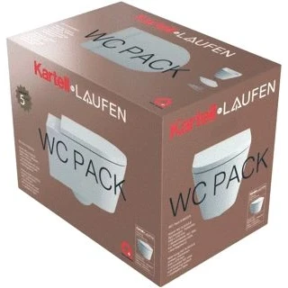 Afbeelding van Laufen kbl rimless combipack wandcloset diepspoel met softclose closetzitting wit h8663300000001