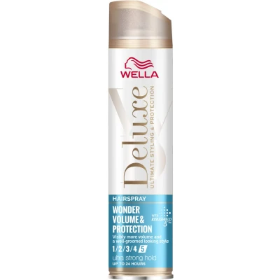 Afbeelding van 3x Wella Deluxe Volume &amp; Protection Haarspray 250 ml