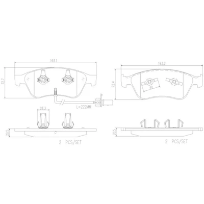 Afbeelding van Brembo Remblokset P 85 102