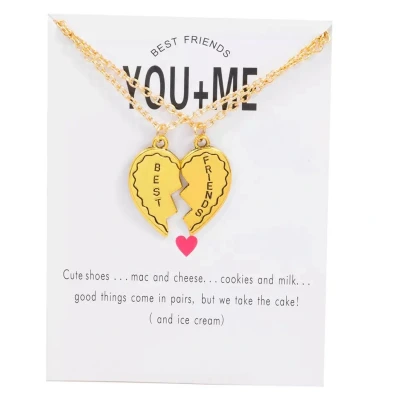 Afbeelding van Akyol best friends ketting vriendschaps vriendinnen bff vriendschap cadeau voor vriendin