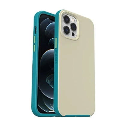 Afbeelding van OtterBox Slim Series hoesje voor iPhone 12 Pro Max met MagSafe, schokbestendig, valbestendig, ultradun, dun beschermend hoesje, getest volgens militaire standaard, Grijs/Groente