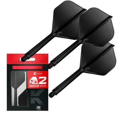 Afbeelding van TARGET K FLEX BLACK NO2 DART FLIGHTS MEDIUM