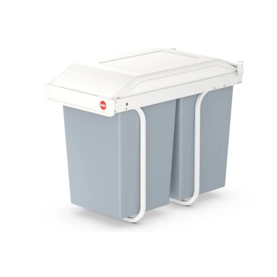Afbeelding van Inbouw afvalemmer Multi Box Duo maat L 2x14 crème 3659 001