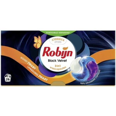 Afbeelding van Robijn Wascapsules 3 in1 Black Velvet 26 stuks