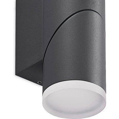 Afbeelding van Lindby Aspyn LED buitenwandlamp, 2 lamps