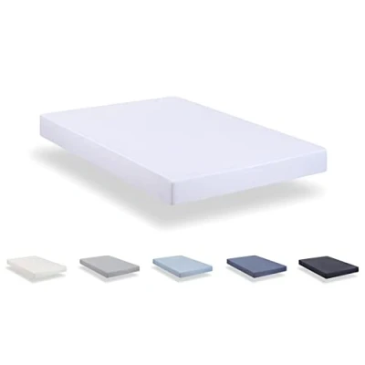 Afbeelding van Todocama Hoeslaken van extra zachte geborstelde microvezel (bed 80 x 190/200 cm, wit)