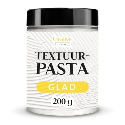 Afbeelding van Creative Deco Structuurpasta met Gladde 200 g Witte Fijne Pasta Voor Kunstprojecten Acrylverf Eenvoudig te Gebruiken een Spatel het Creëren van 3D effecten, Structuren, Texturen