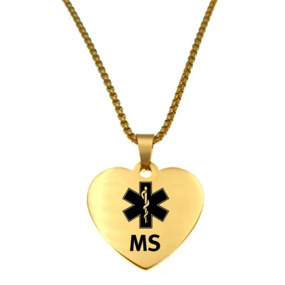 Afbeelding van Ketting Hart RVS Goud MS