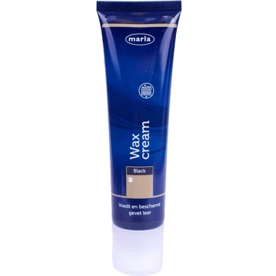 Afbeelding van Marla wax cream voedt en beschermt leer zwart 100 ml