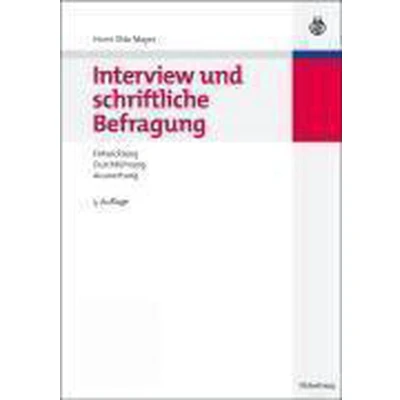 Afbeelding van Interview Und Schriftliche Befragung