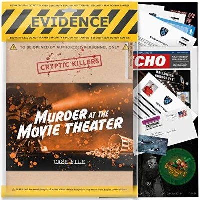 Afbeelding van Cryptic Killers Onopgelost mysteriespel Cold Case Files Investigation Detective aanwijzingen/bewijzen Los de misdaad op Individuen, date avonden en feestgroepen Moord in bioscoop