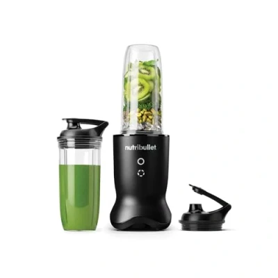Afbeelding van nutribullet Ultra NB1206MB, Persoonlijke Mixer met Tritan Container, RVS Maalbladen, Elektrische Smoothie Mixer, 900ml en 700ml 2 To Go Deksels, 1200W, Grijs