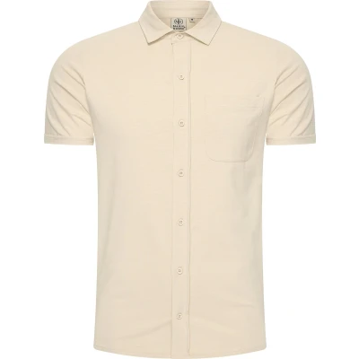 Afbeelding van Mario Russo Korte Mouwen Overhemd heren Polo shirt t XL Beige