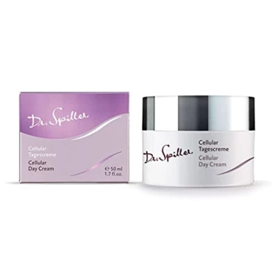 Afbeelding van Dr. Spiller Cellular dagcrème lipidengehalte 30% optimale lipide en vochtverhouding voor een gehydrateerde huid anti aging 2 x 50 ml = 100