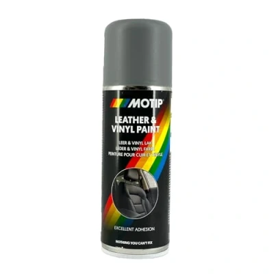Afbeelding van motip leather spray grijs 04232 200 ml