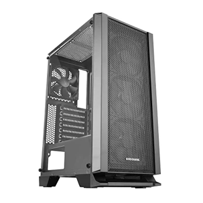 Afbeelding van Mars Gaming MC MASTER, ATX PC Case, Metalen Mesh Voorpaneel, Gehard Glas, 4 Ultrastille 120mm Fans, Zwart