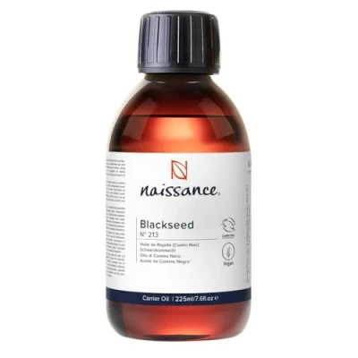 Afbeelding van Naissance Zwarte Komijnolie (Nr. 213) 225ml Koudgeperst voor Haar, Huid, Gezicht, Massage