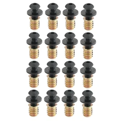 Afbeelding van SOTECH schroevenset 16 stuks M8 x 20 mm met schroefdraadbussen/inschroefbussen 15 en borgringen voor onderstellen, tafelpoten nog veel meer