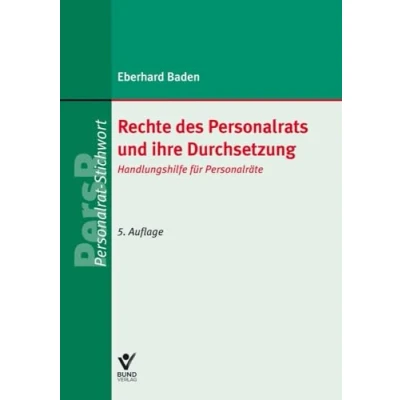 Afbeelding van Rechte des Personalrats und ihre Durchsetzung