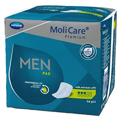 Afbeelding van Hartmann Molicare Premium Men Pads 3 druppels 8 pakken van 14 stuks
