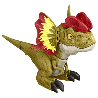 Afbeelding van Jurassic World: Dominion Uncaged Rowdy Roars Dilophosaurus Interactive Electronic Dinosaur Figure with Motion Chomp &amp; Sound Touch Response, Gift for Kids Ages 4 Years Older