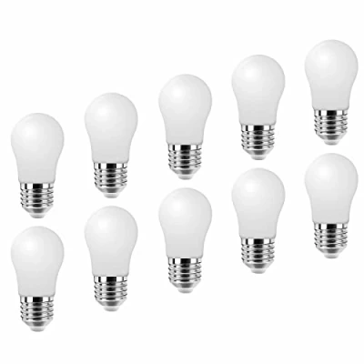 Afbeelding van Jiotouhu E27 LED Lamp 3W A50, 2700K Warm wit Lamp, 300LM, 30W Gloeilamp vervangen, 230 Stralingshoek, Niet Dimbaar, 10 Pack