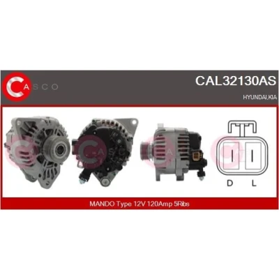 Afbeelding van CASCO CAL15157AS Dynamo / Alternator 12V 80A PEUGEOT: 106 II Hatchback, I CITROËN: Saxo Hatchback