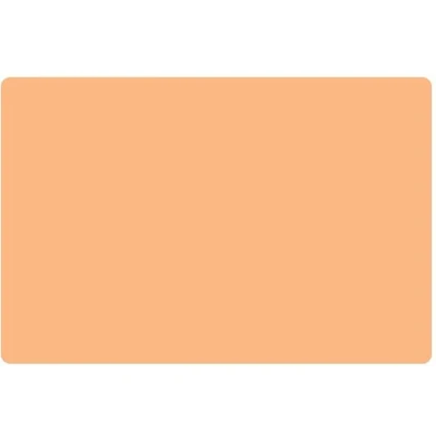 Afbeelding van 4X Placemat Uni Apricot 30x45cm anti slip onderlegger tafeldecoratie placemats kunststof