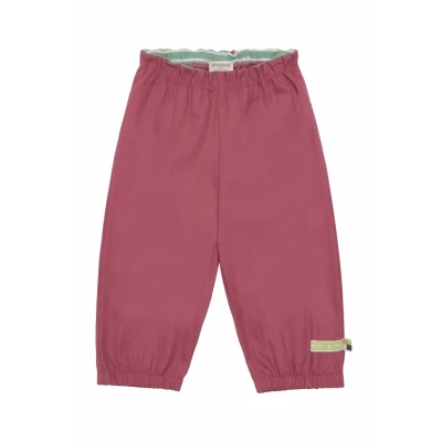 Afbeelding van loud + proud Outdoorbroek, effen, van biologisch katoen, GOTS gecertificeerd, rood (rouge), 74 80