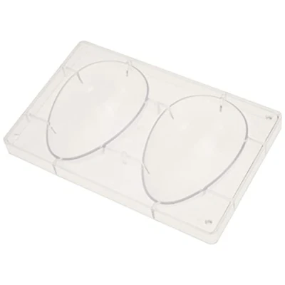 Afbeelding van Chocolade Holvorm Half Ei Glad (2x) 150x100mm