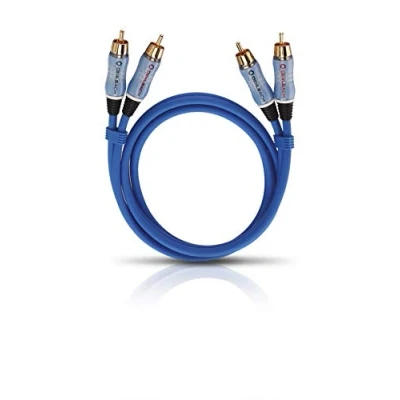 Afbeelding van Oehlbach Audio cinchkabel Stereo blauw 5,0 m