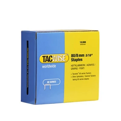 Afbeelding van Tacwise 0382 Type 80/8 mm gegalvaniseerde bekledingsnietjes, 10.000 stuks, zilver