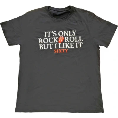 Afbeelding van The Rolling Stones Sixty It&#039;s Only R&amp;R But I Like It Heren T shirt L Zwart