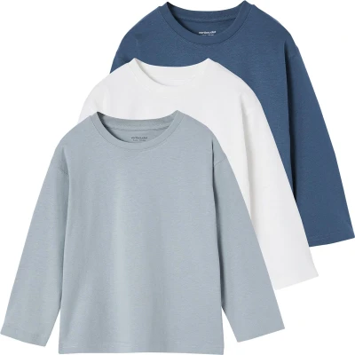 Afbeelding van Vertbaudet Set van 3 effen T shirts