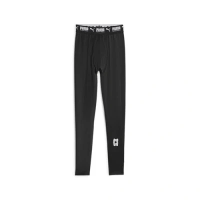 Afbeelding van Hoops Team Baselayer basketballegging voor Heren, Zwart, Maat XXS PUMA