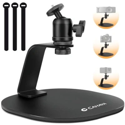 Afbeelding van CAHAYA CY00375 1 Desktop projectorstandaard 1/4 inch schroefinterface multi hoek tafel beamer standaard draagvermogen van 5 kg met antislip chassis voor mini projectoren camera monitor