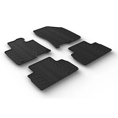 Afbeelding van Gledring Rubbermatten passend voor Hyundai Santa Fe IV 11/2018 (T Profil 4 delig + montageclips)