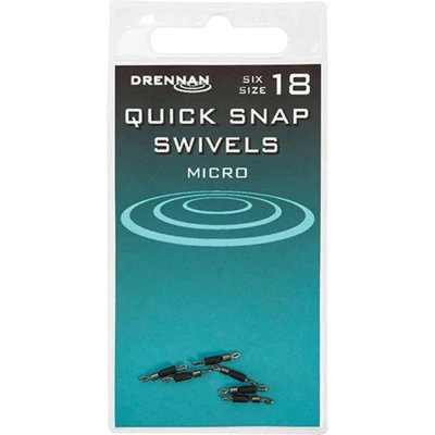 Afbeelding van Drennan Quick Snap Swivels (6pcs) Maat : Micro Size 18