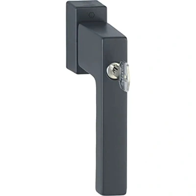 Afbeelding van HOPPE Raamgreep TOULON blokkeercilinder + Secustik, VK 7 x 32 42 mm, zwart