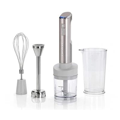 Afbeelding van Cuisinart Staafmixer Set Cordless RHB100E 3 opzetstukken draadloos Frosted Pearl