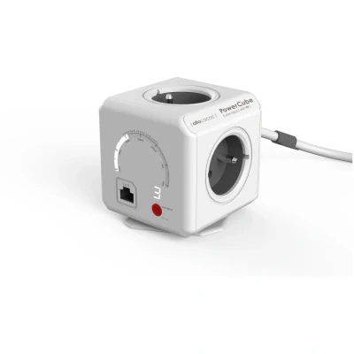 Afbeelding van Allocacoc 9720/FREXWF PowerCube Extended WiFi 4 Sockets Type E Wit/Grijs 1,5 meter