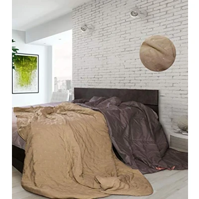 Afbeelding van Sogni e Capricci Chic Zomerdekbed, Bruin, Microvezel, 250x250cm