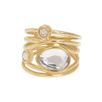 Afbeelding van Fame Bloom Opal Goudkleurig Dames Ring